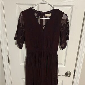 Altar'd State Deep Burgundy Maxi Dress